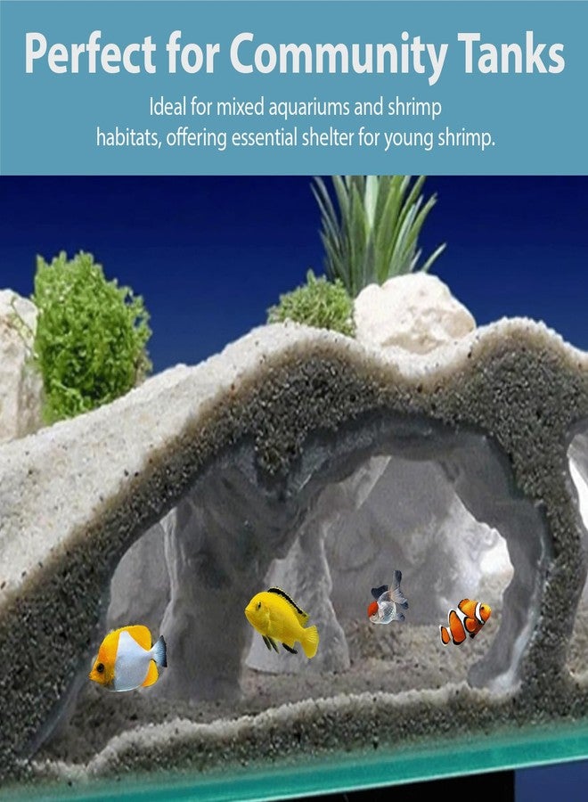 Xanadued Aquarium Decor, Natural Curve Under Gravel Tunnel Cave, Fish Cave for Aquarium, 3D Printed Fish Tank Tunnel Decor for Betta, Guppy, Shrimp, Cory, Small Cichlid (Large) - Image 5